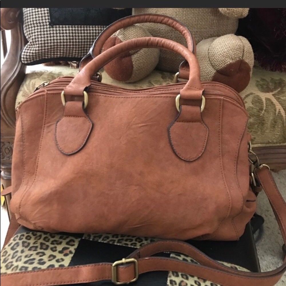 Faux leather purse
